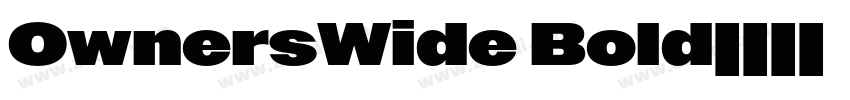 OwnersWide Bold字体转换